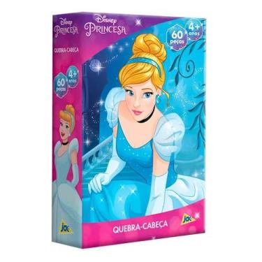Imagem de Quebra-cabeça Princesa Cinderela 60 peças - Tosyter - Toyster Brinqued