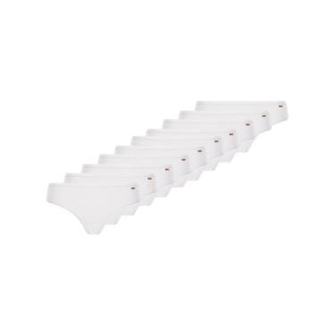 Imagem de Kit com 10 Calcinhas Biquíni Loba 40353-001 Colorido, Branco, M