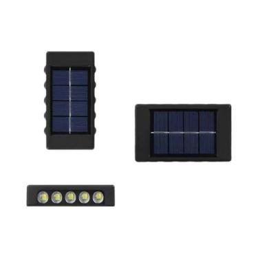 Imagem de Luzes De Parede Solares Brancas Quentes Para Exterior, Luminária De Va