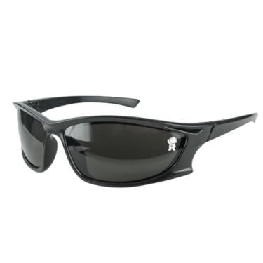 Imagem de Óculos de Sol Infantil Preto Oval Proteção UV Armação Acetato com Case Premium Astronauta