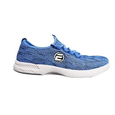 Imagem de ELITE Sapatos femininos Kona de boliche atléticos de malha leve sem cadarço com solas deslizantes universais, Azul-celeste, 10