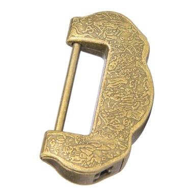 Imagem de Generic Fechadura Decorativa de Liga de Zinco Vintage da Dinastia Ming Qing, Fechadura de Armário de Porta Estilo retrô Com Borla para Porta/armário/bolsa, Dourada/bronze, 1 Conjunto para Amor