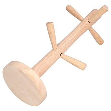 Imagem de Rack de Canecas Madeira Suporte Multifuncional para Café Casa Escritório Hotel Economia Espaço Fácil Limpar