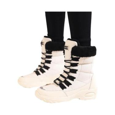 Imagem de Botas De Inverno Femininas Impermeáveis E Quentes Para Neve, Botas De 