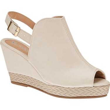 Imagem de Sandália Anabela Feminino Corda Fechada Plataforma (Off White, BR, Adulto, Numérico, 34)