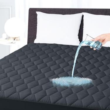 Imagem de Protetor de colchão impermeável Ruili Full Size Grey