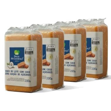 Imagem de Doce de Leite com Coco Zero Açúcar São Lourenço 200g – Kit com 4 Unidades