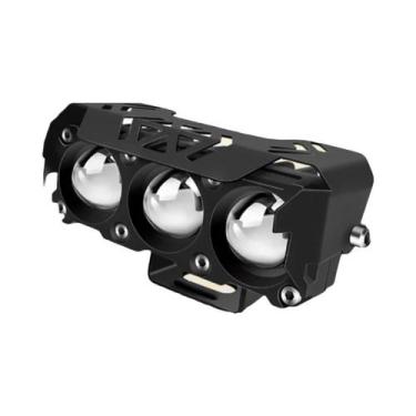 Imagem de Farol De LED Dupla Cor Para Moto, Luz De Neblina De Alta E Baixa Inten