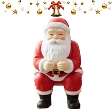 Imagem de Engraçado Topper de pasta de dente - Acessórios de banheiro Papai Noel | Dispensador de espremedor de tubo - para crianças adultos rotina de escovação diária banheiro dormitório viagem acampamento