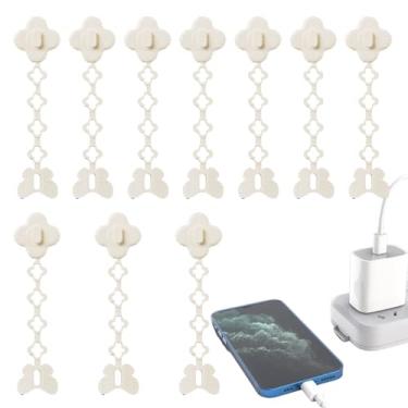 Imagem de Organizador de cabos | Clipes de gerenciamento de adesivos, organizador de arame - para casa, cozinha, eletrodomésticos, mesa de cabeceira, parede e quarto