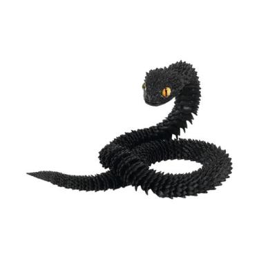 Imagem de Modelo De Cobra Viper Flexível Impresso Em 3D, Decoração Artística, Vá