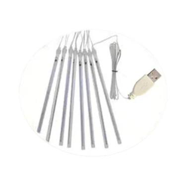 Imagem de Luzes LED USB Efeito Chuva De Meteoros 30/50cm, Luzes De Fada Em Casca