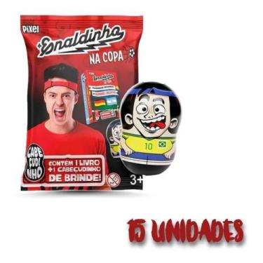 Imagem de Kit 15 Enaldinho Na Copa Flow Pack Oficial Cabeçudinhos - Kit de Livro