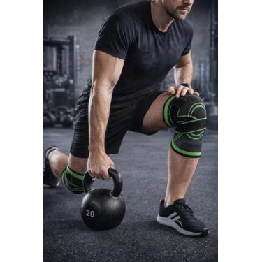 Imagem de Joelheira De Compressão Patelar Para Treino Corrida Academia Ajustável