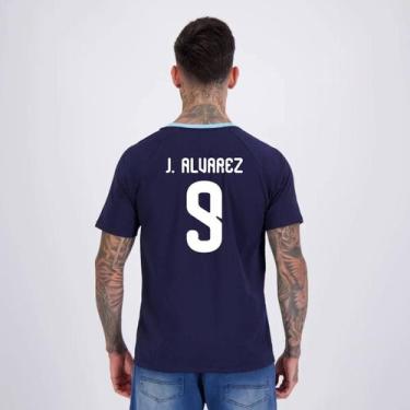 Imagem de Camisa Argentina Ribbon Marinho 9 J. Alvarez - Balboa, P