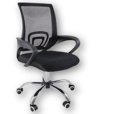 Imagem de Cadeira De Escritório Oficial Begonia Tela Mesh Ergonômica Preto