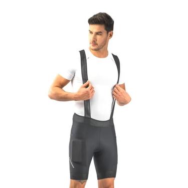 Imagem de Bretelle Endurace Masculino Preto Forro Air Gel com 2 Bolsos-Masculino