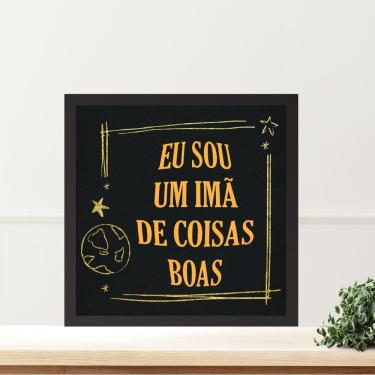 Imagem de Quadro Lei Atração Eu Sou Um Imã - 33x33cm