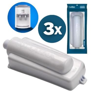 Imagem de Kit 3 Cartucho Refil Latina P355 PA335 Original Purificador, Compatíve