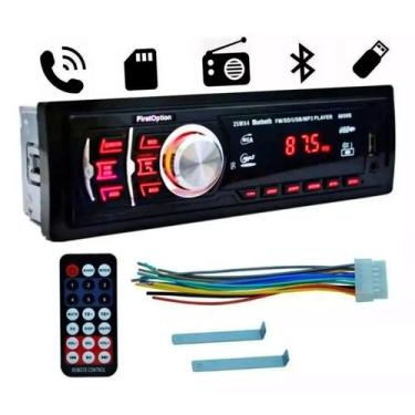 Imagem de Som Automotivo Radio First 8850 Bluetooth c/ Controle Remoto - FIRST O