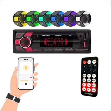 Imagem de Som Automotivo Rádio MP3 FM Bluetooth USB First Option 1 DIN Excelente