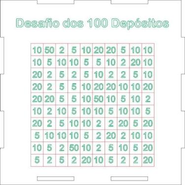 Imagem de Cofre para Juntar Dinheiro Cofre Desafios dos 100 Depósitos 1.000 Ferr