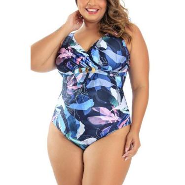 Imagem de Maiô Modelador Estampado Water Colors 617560 Banho de Mar, 48