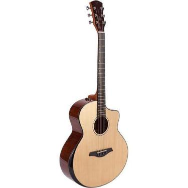 Imagem de Violao phx j.white mini jumbo anatomico ah-599 natural