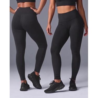 Imagem de Kit 2 Calça Legging Feminina Cós Alto Academia Fitness - Expressão Rad