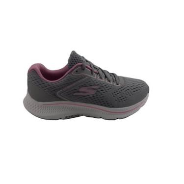 Imagem de Tênis Feminino Skechers 128607BR Go Run ConsisTênt 2.0, Cinza, Rosa, 3