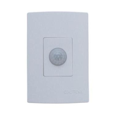 Imagem de Sensor de Presença Microcontrolado 180 Graus com Fotocélula Branco Qua