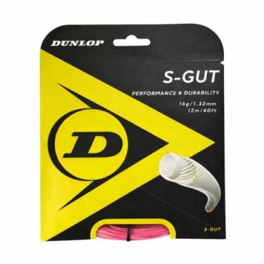 Imagem de Corda de Tênis Dunlop S-GUT 1.32mm/16 Rosa - Set Individual