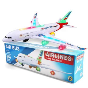 Imagem de Brinquedo de Avião VYKOBLO com Luzes Piscantes, Som e Função Bate e An