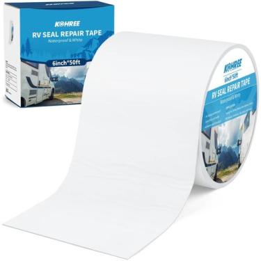 Imagem de Fita selante Kohree RV Roof 6 cm x 15 m branca resistente a UV