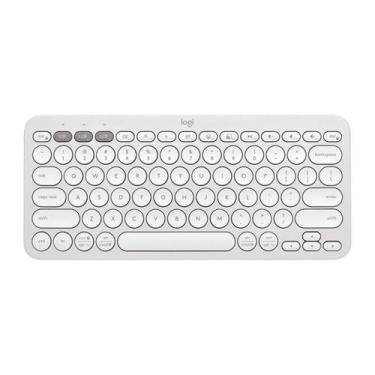 Imagem de Teclado logitech pebble keys 2 k380s, blt, white - 920-011790