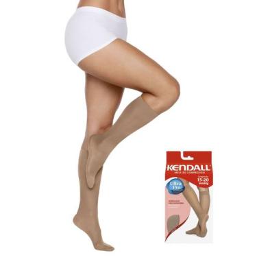 Imagem de Meia 3/4 Compressão Kendall 1671 Feminina 15-20 MMHG Com Ponteira T. P