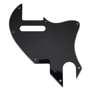 Imagem de Musiclily Pro 7 Furos Escudo para Guitarra Fender F-hole Hybrid Tele Style, 3 camadas Preto