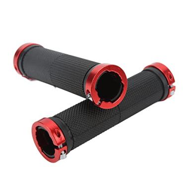 Imagem de Punhos de borracha para maçaneta de bicicleta, capa impermeável para mountain bike de bicicleta(vermelho)