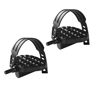 Imagem de DYNWAVE Pedais de estacionária de exercício com alças - peças de reposição de pedais de de fitness para academia, Long 9/16