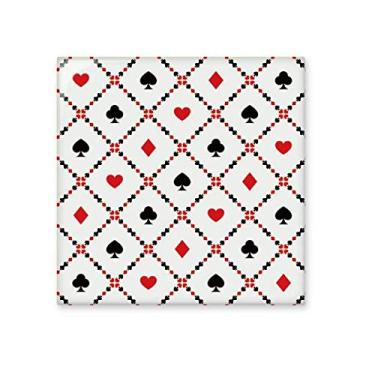 Imagem de Baralho de baralho de utensílios de jogos padrão azulejo de cerâmica brilhante decalque de pedra adornada de tijolo esmaltado