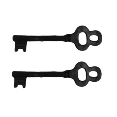 Imagem de Kit 2 Chaves Decorativas Rústica Enfeite em Ferro Nº 01 26cm