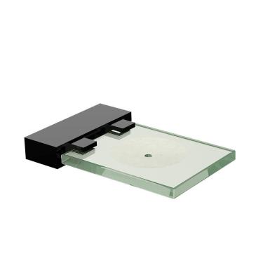 Imagem de Saboneteira De Parede Fani Horus Preto Fosco 4100 Bk450