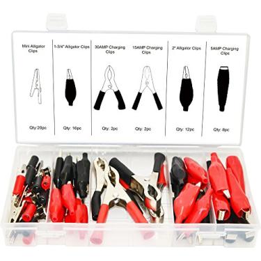 Imagem de SWORDFISH 61030 60 pç clipe elétrico jacaré clipe de carregamento elétrico teste de chumbo variedade de conectores