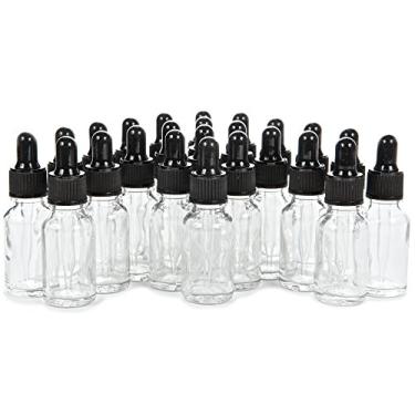 Imagem de Vivaplex, 24 Garrafas de Vidro Transparente de 15 ml com Conta-Gotas de Vidro, Perfeito para Óleos Essenciais e Viagens