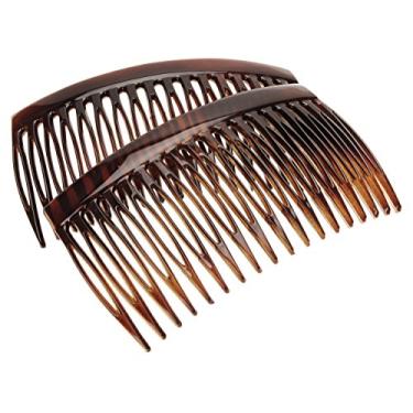 Imagem de Pentes de cabelo francês France Luxe 18-Tooth, 2 unidades, Tortoise, One Size