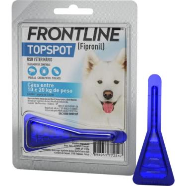 Imagem de Frontline TopSpot Antipulgas, Carrapatos e Piolhos para Cães de 10kg a 20kg