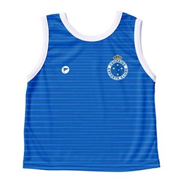 Imagem de Camiseta Regata Infantil Cruzeiro- Torcida Baby Cor:Azul;Tamanho:06