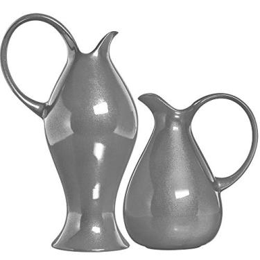 Imagem de Duo De Jarras Anne E Julie Ceramicas Pegorin Prata