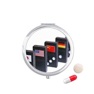 Imagem de Caixa de armazenamento de remédios com bandeira de dados Pai Gow