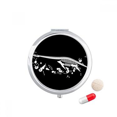 Imagem de Dinosaur Bone Bones Estojo pequeno de comprimidos com bolso para remédios